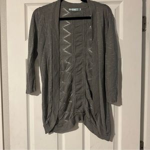 Gray Knitted Maurices Cardigan